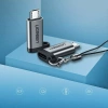 Adapter przejściówka z USB-C na micro USB - szary