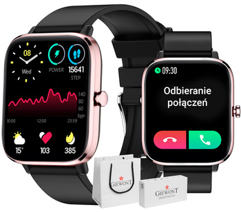 Smartwatch Giewont Dynamic SmartCall GW230-3 - Rose Gold/Black Effect