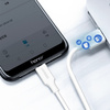 Kabel przewód PVC USB0-A - microUSB 480 Mb/s 0.5m biały