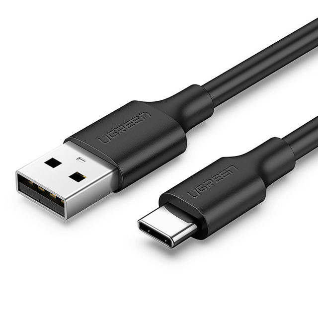 Kabel przewód przejściówka USB - USB-C Quick Charge 3.0 3A 0.25m czarny