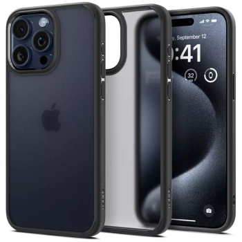 Etui Ultra Hybrid na iPhone 15 Pro przezroczysto-czarne