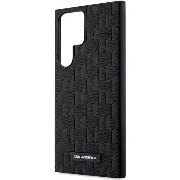 Karl Lagerfeld KLHCS23LSAKLHPK do Samsung Galaxy S23 Ultra S918 hardcase czarny/black Saffiano Mono Metal Logo