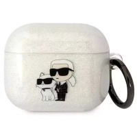 Etui ochronne na słuchawki Karl Lagerfeld do Airpods 3 cover transparent Gliter Karl&Choupette