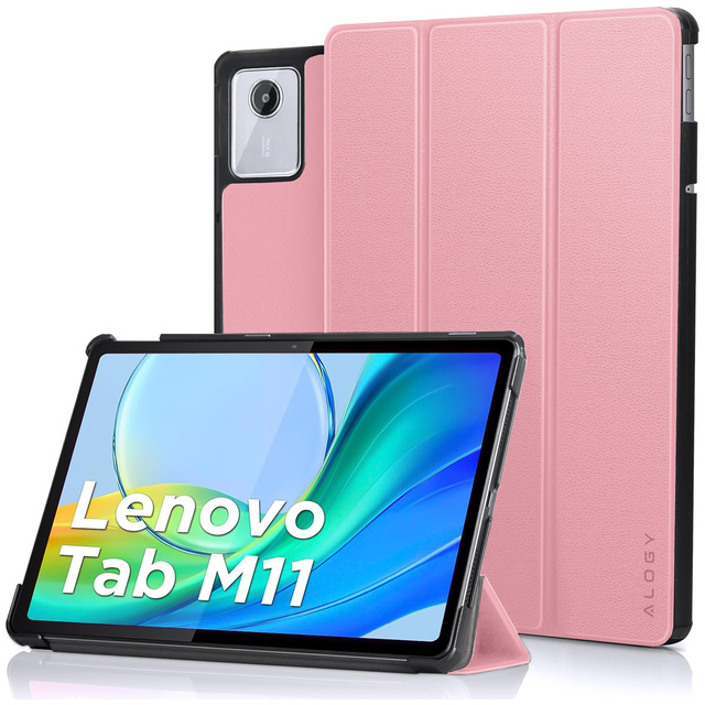 Etui do Lenovo Tab M11 10.95" TB330FU / TB330XU / TB331FC Book Case Cover z klapką obudowa futerał pokrowiec Alogy Różowe