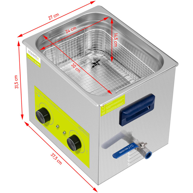 Myjka wanna ultradźwiękowa oczyszczacz 10 l 240 W