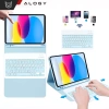 Etui ochronne z klawiaturą Alogy Keyboard case z miejscem na rysik klawiatura bezprzewodowa do Apple iPad (10 Gen.) 2022 10.9" niebieskie