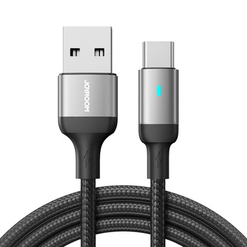 Kabel przewód USB - USB-C do szybkiego ładowania A10 Series 3A 1.2m czarny